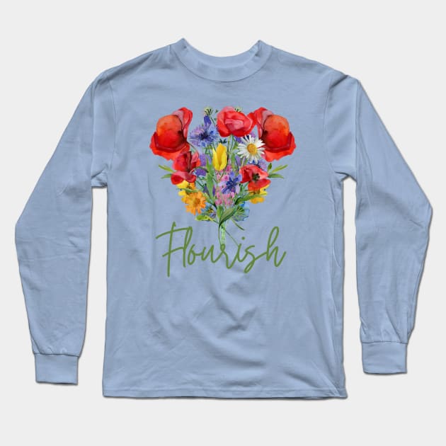 Flourish Long Sleeve T-Shirt by Epic Shirt Store